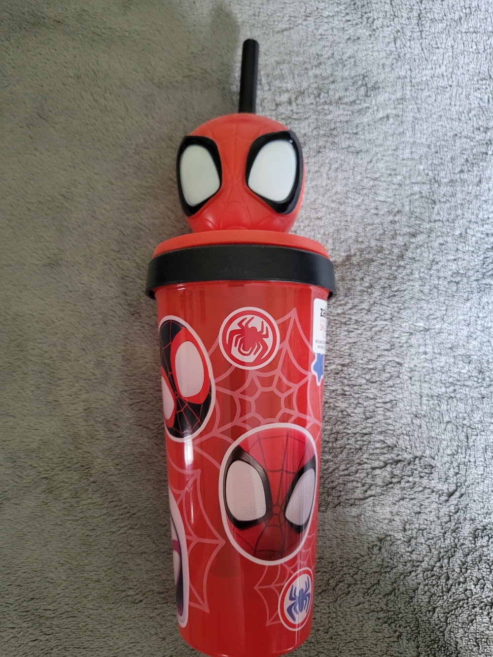 Red Spider-Man Kids Tumbler with Straw